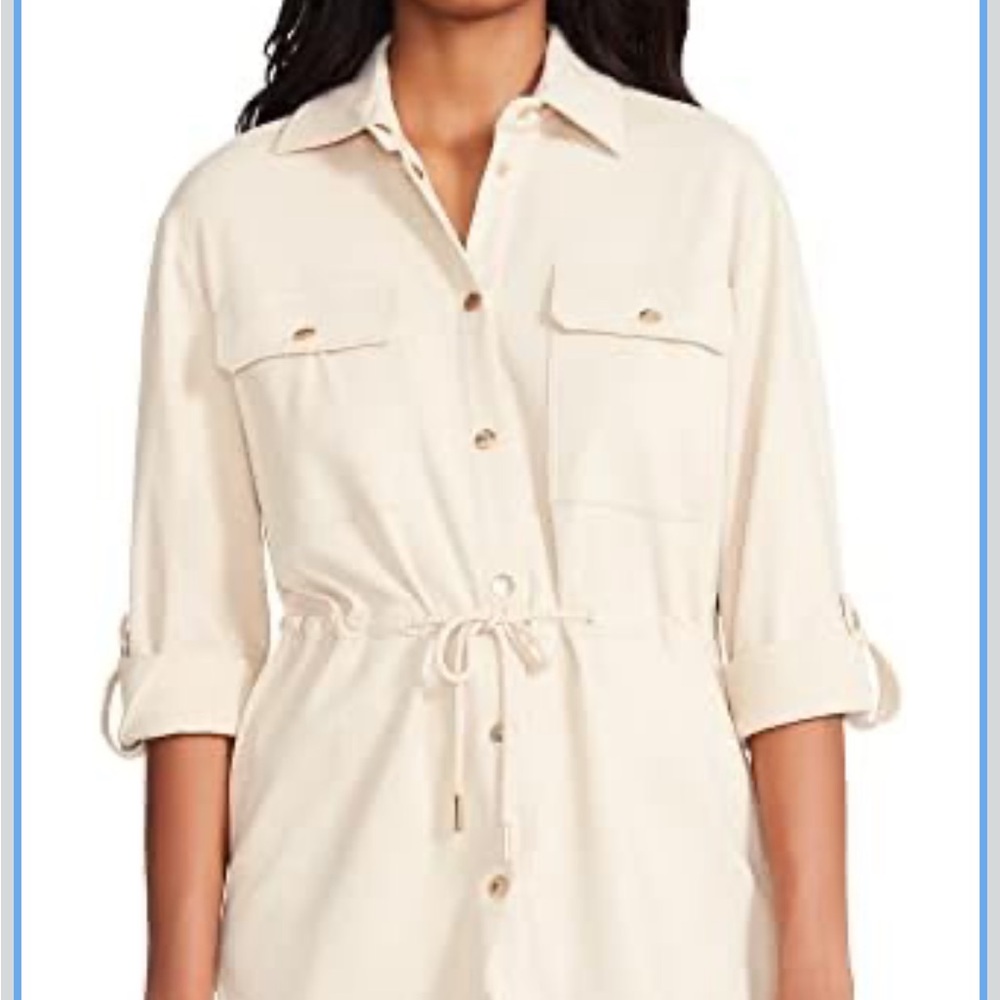 Steve Madden Dylan Utility Jacket for Women, sz XL cream